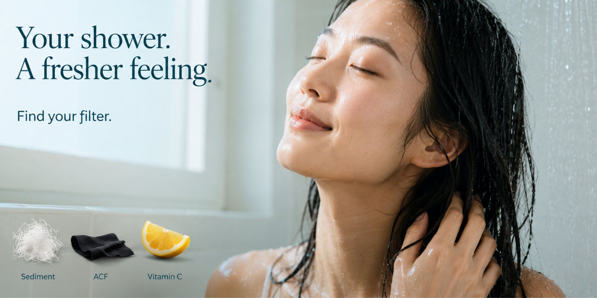 NEMO Shower Filters, Explained: Sediment, ACF and Vitamin C