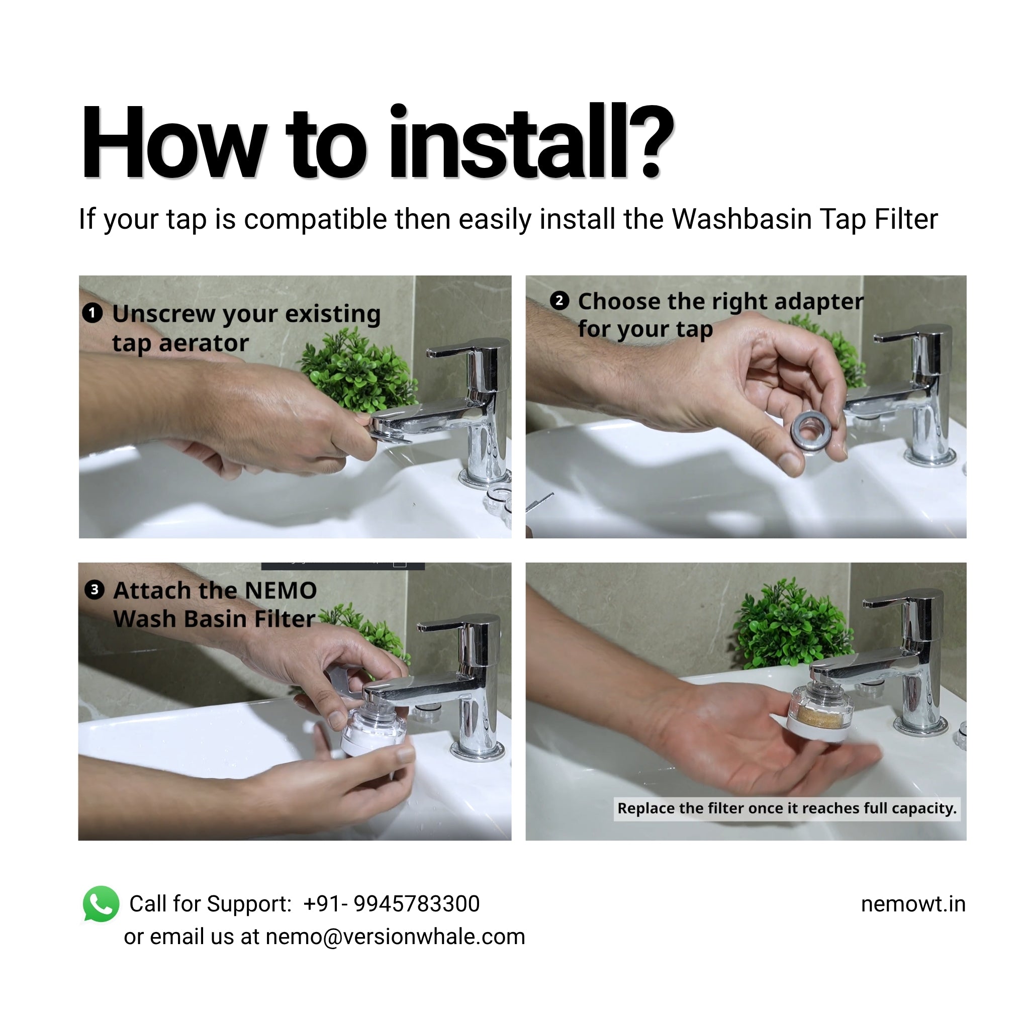 Wash Basin Tap Filter