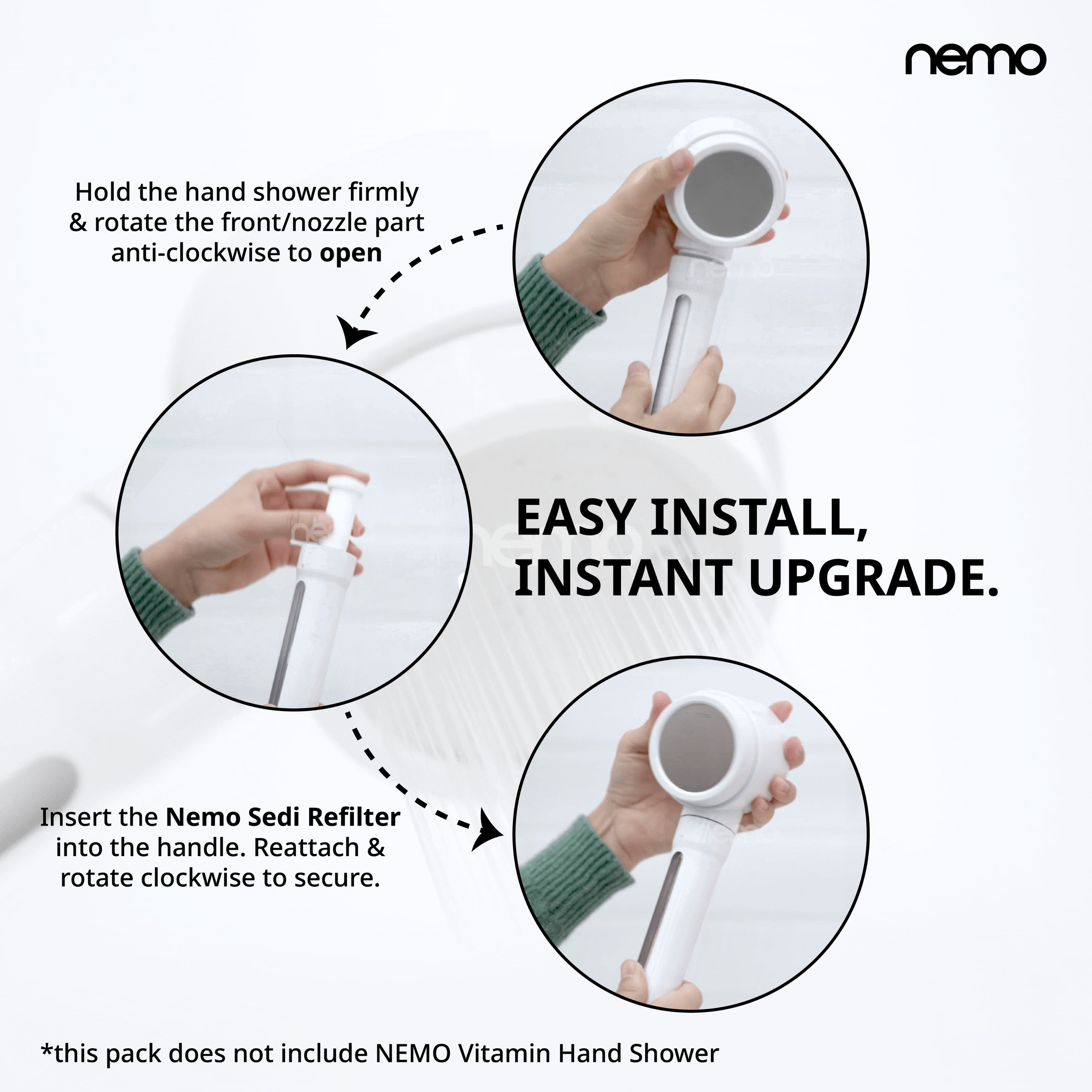 Sediment Refilter Pack-10 Pcs(NEMO Vitamin Hand Shower )