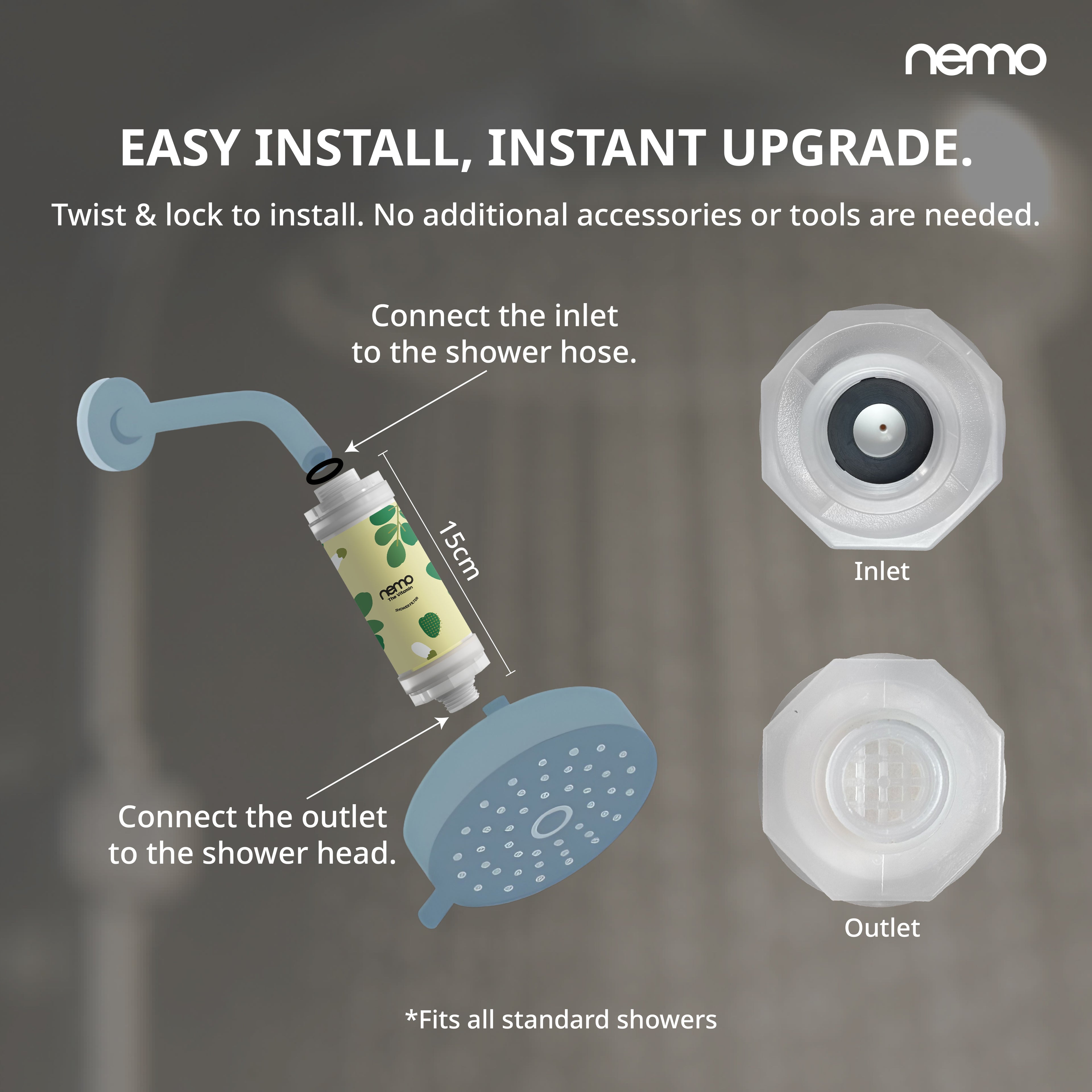 NEMO Vitamin Shower Filter (Fresh Moringa)