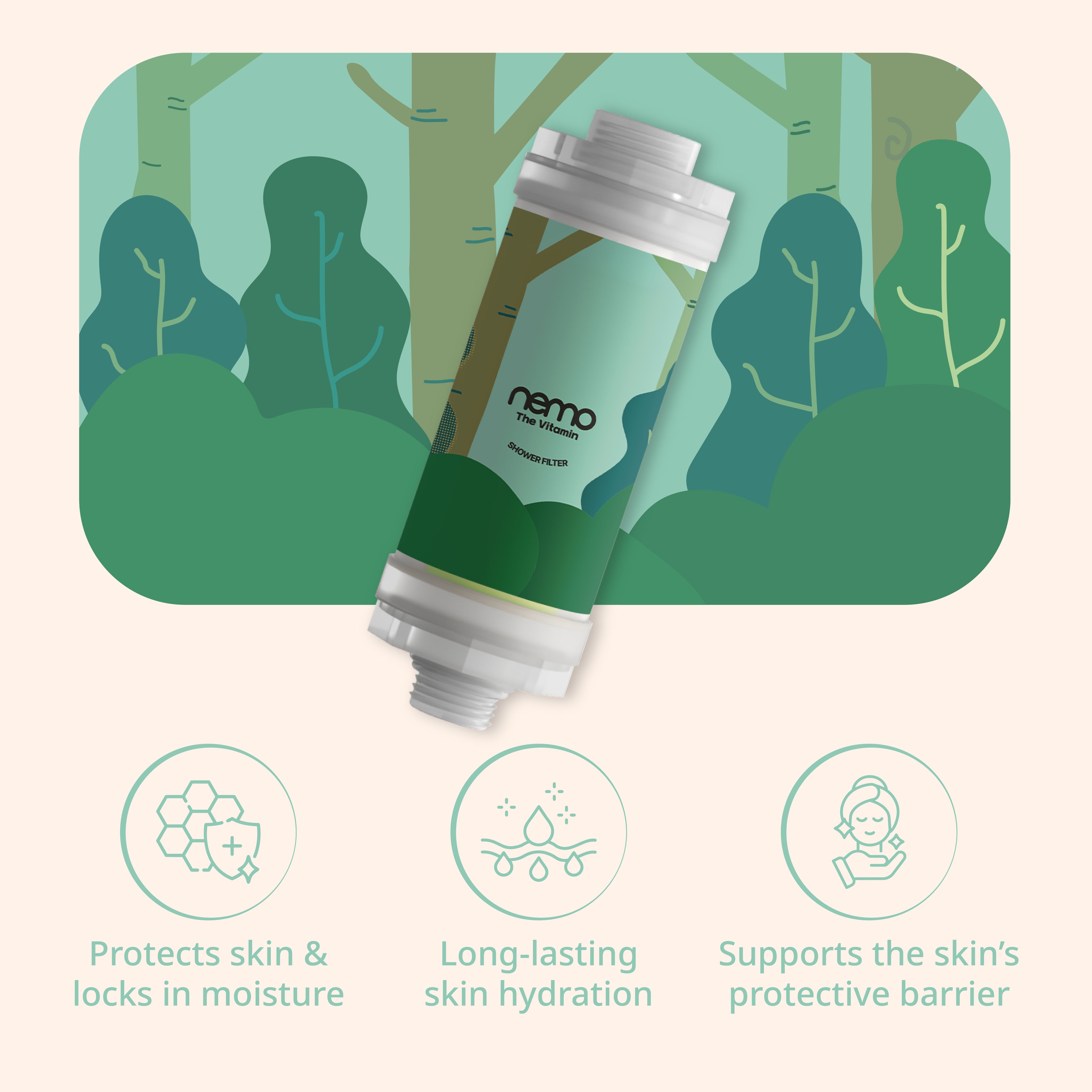 NEMO Vitamin Shower Filter (Healing Forest)