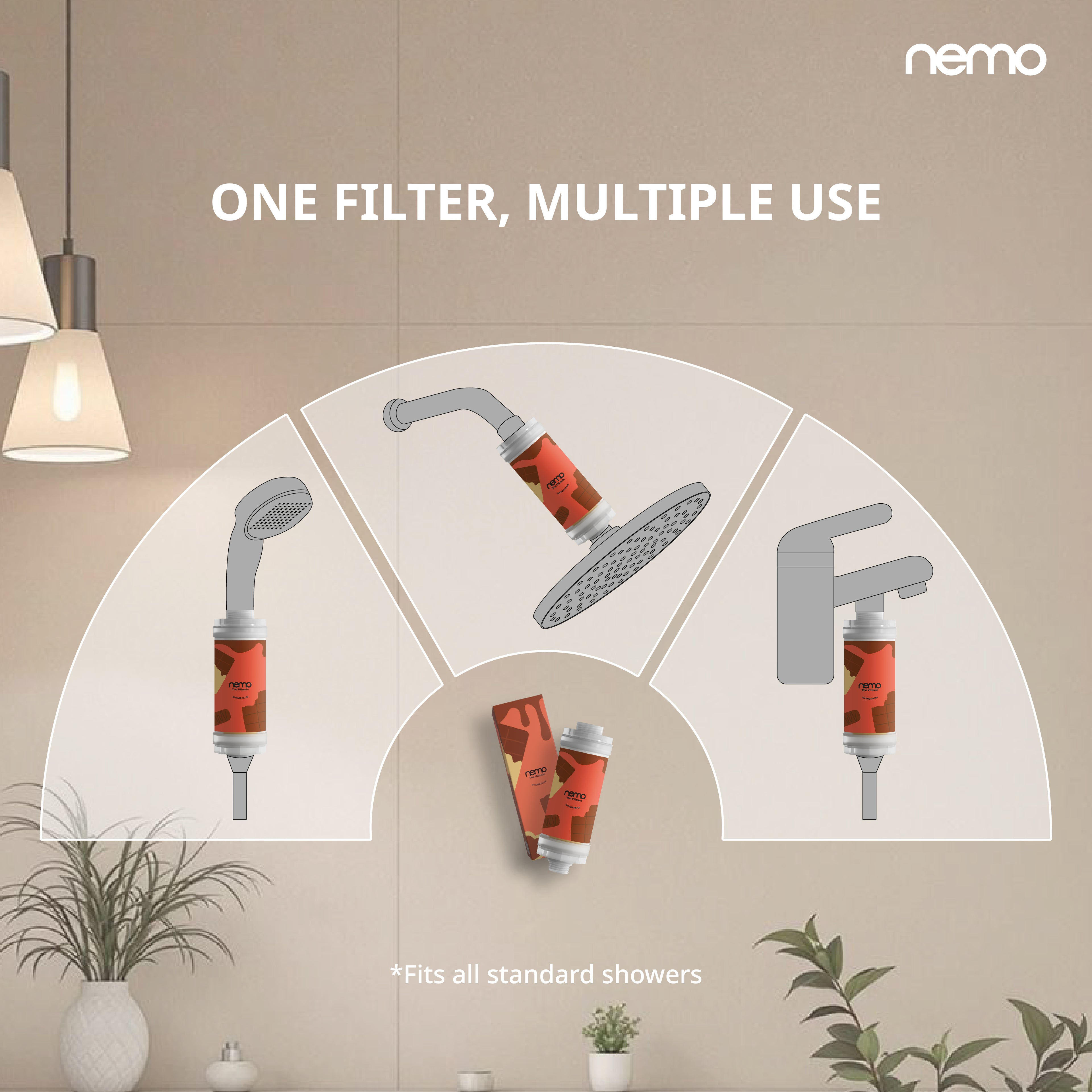 NEMO Vitamin Shower Filter (Melting Chocolate)