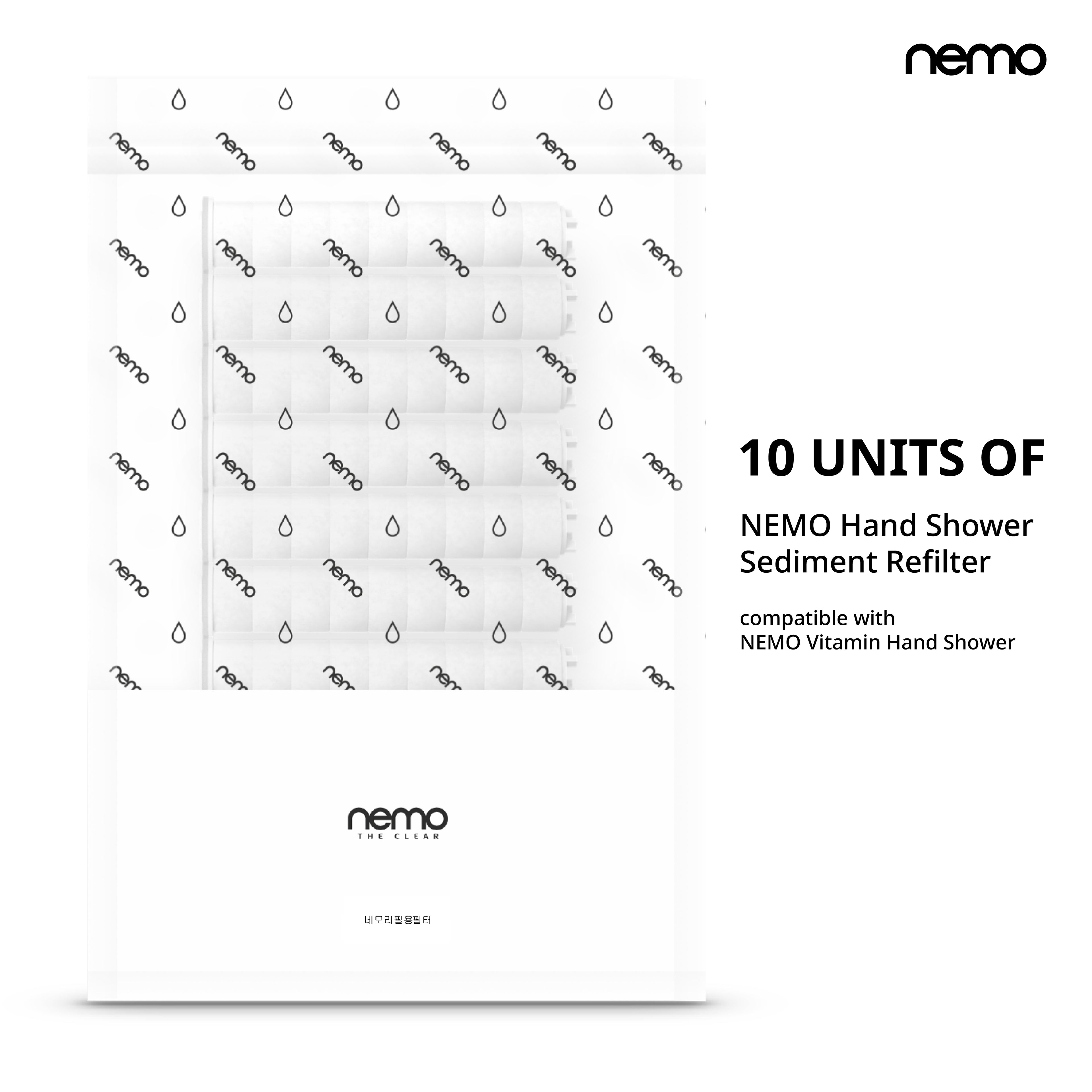 NEMO Vitamin Hand Shower Sediment Refilter Pack (10 Pcs)