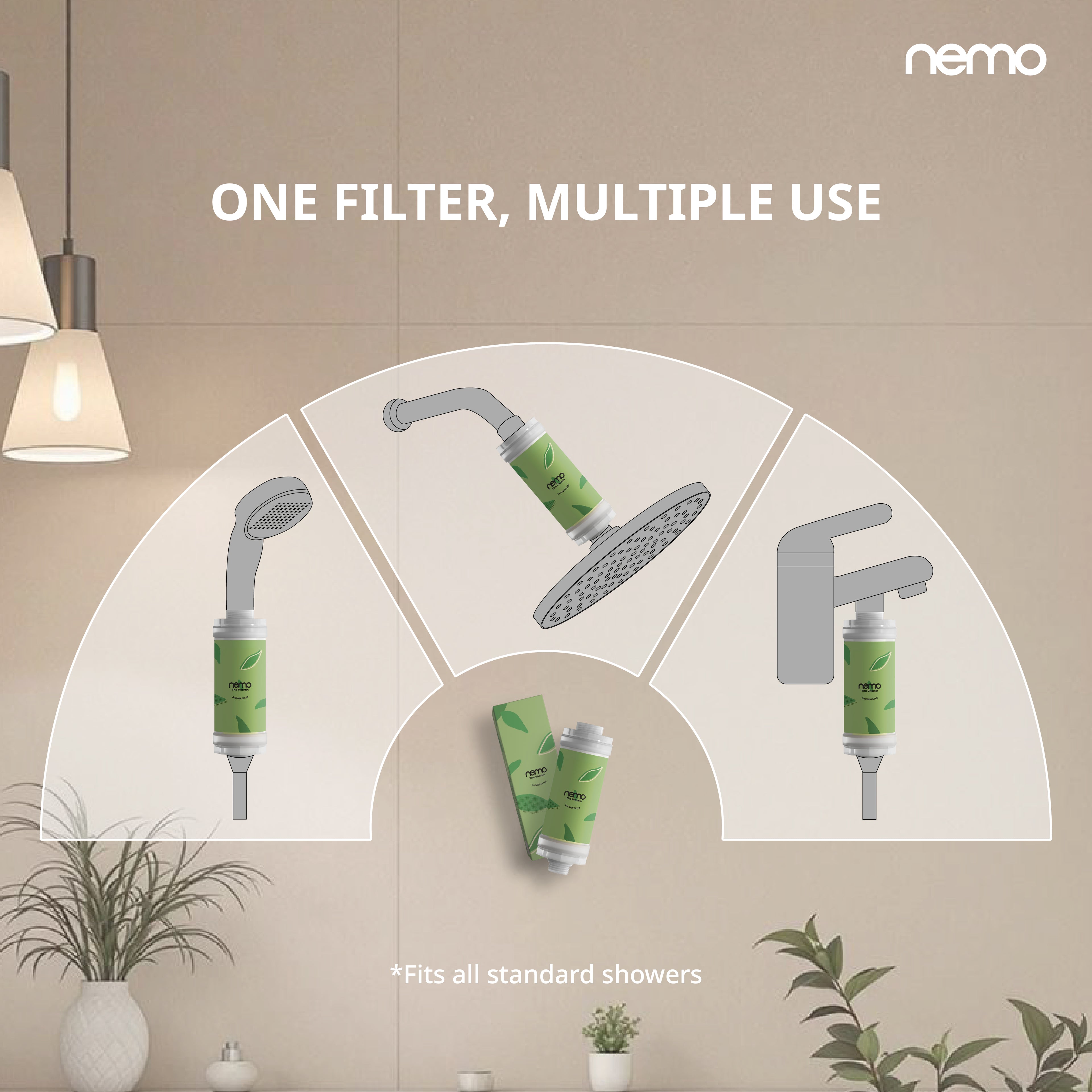 NEMO Vitamin Shower Filter (Slow Green Tea)