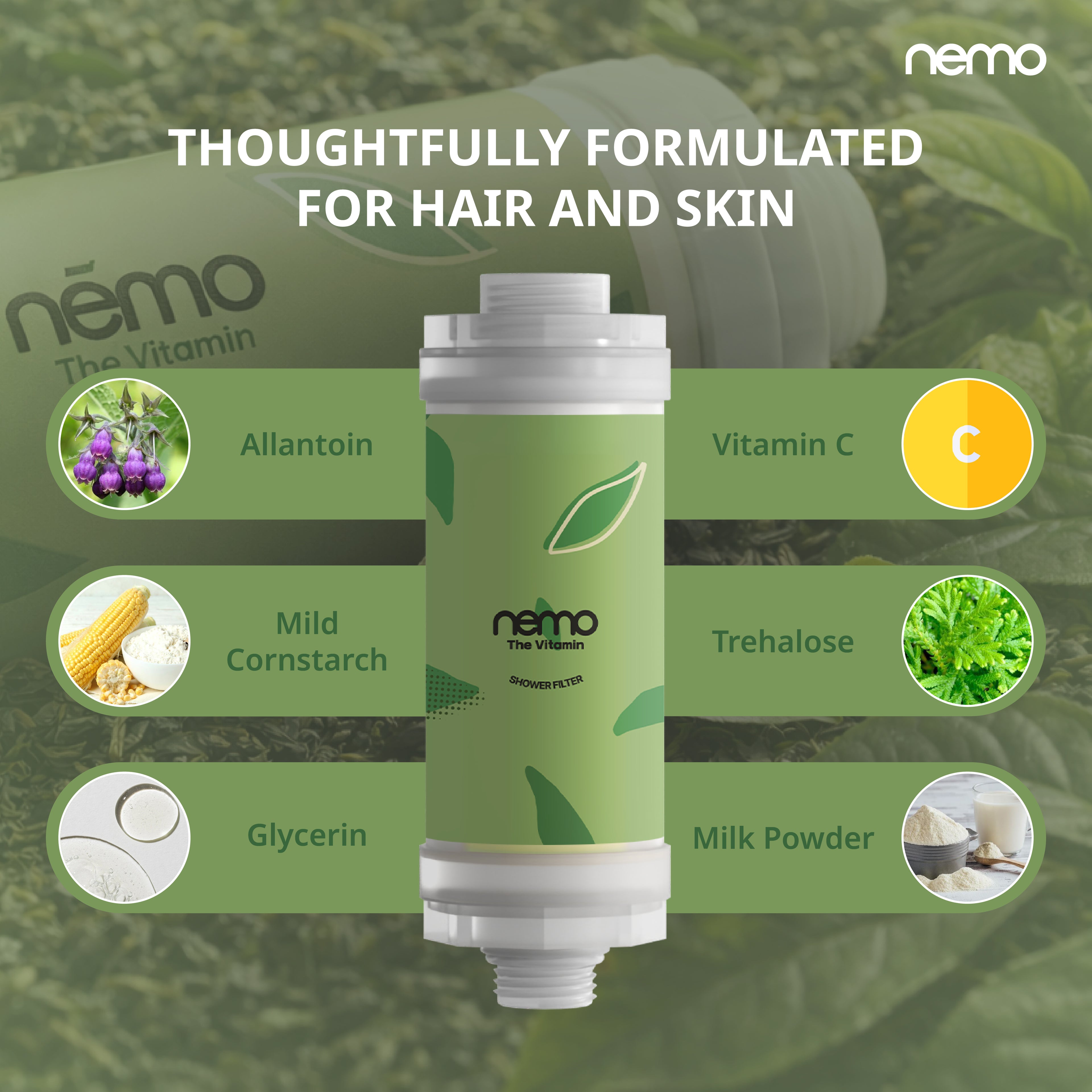 NEMO Vitamin Shower Filter (Slow Green Tea)
