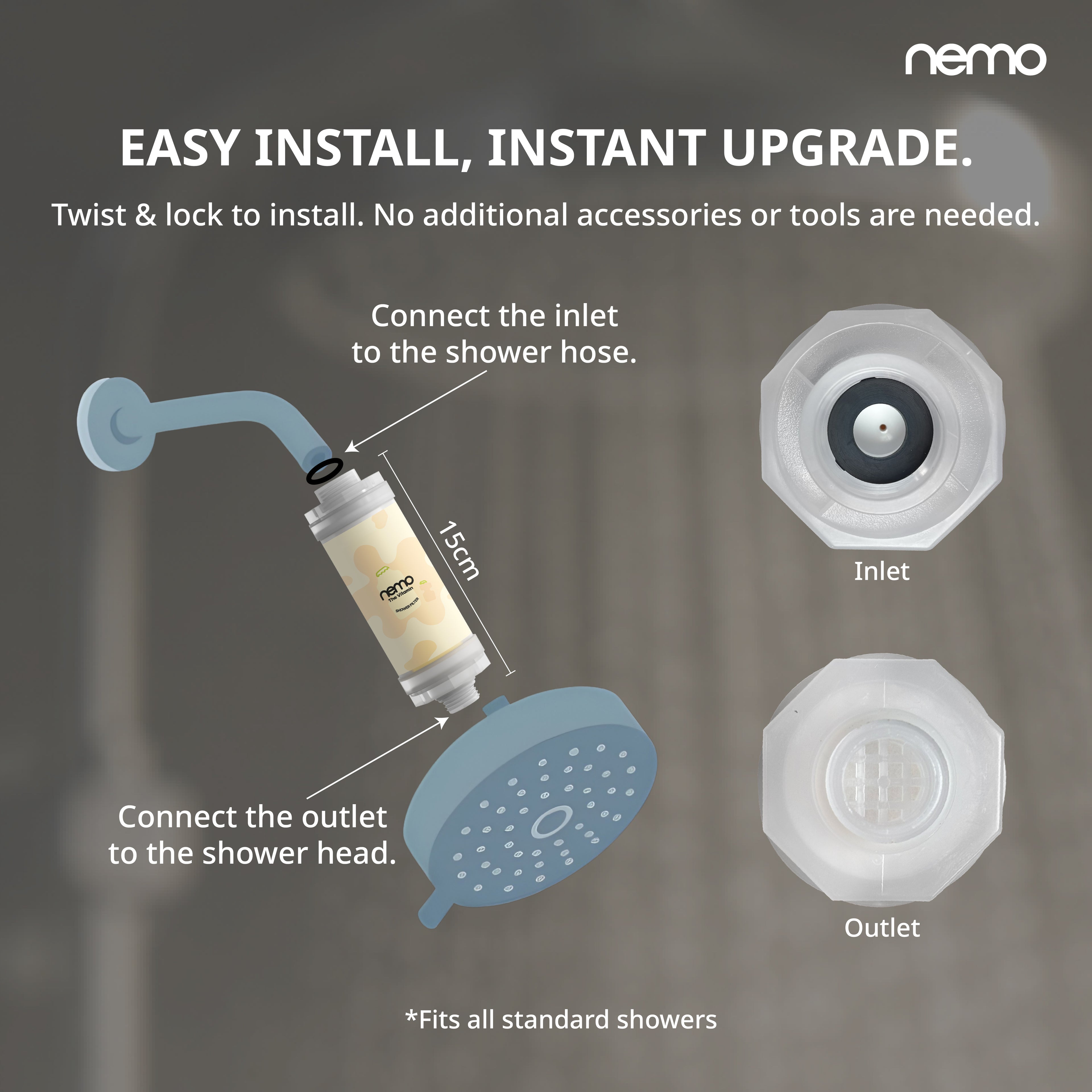 NEMO Vitamin Shower Filter (Spa Yogurt)