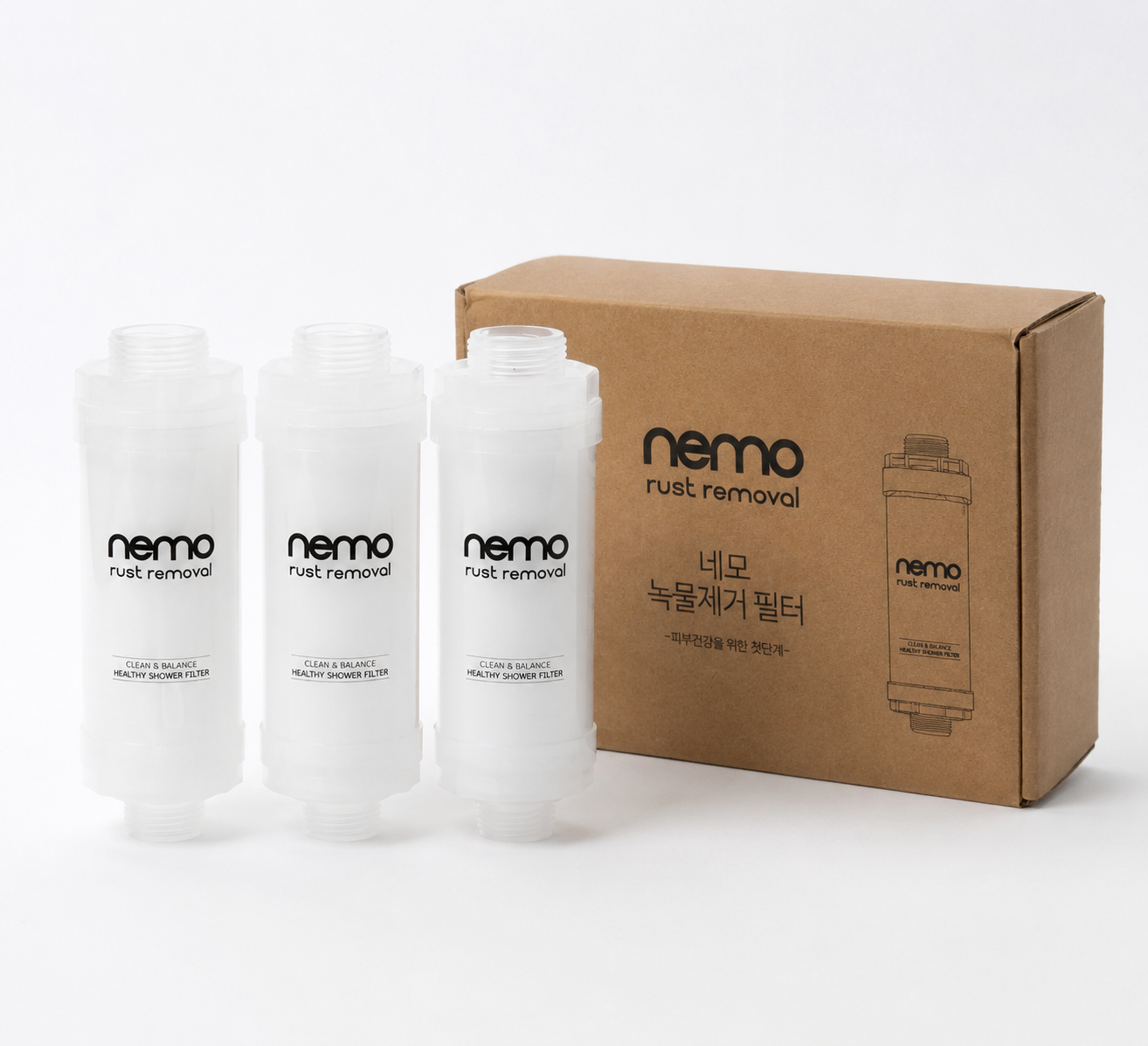 NEMO Rust Removal Shower Filter | 3-Pack Bundle — Best Value